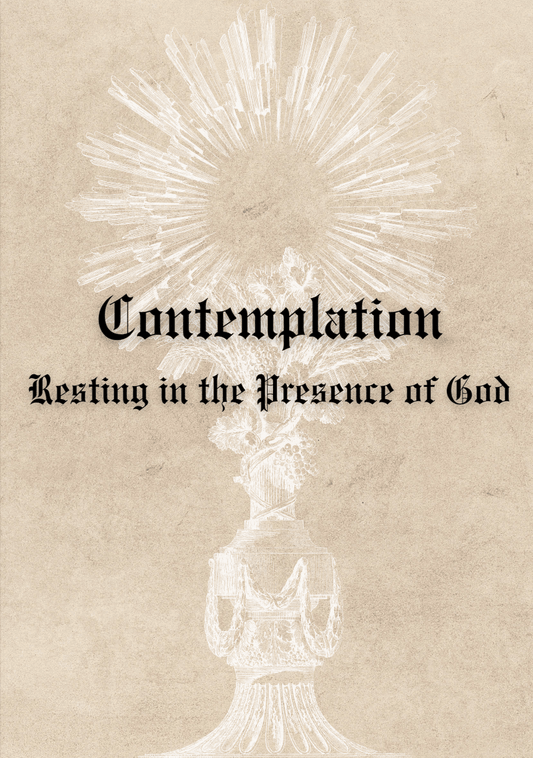 Contemplation Guide and Info Flyer - Sanguis Christi